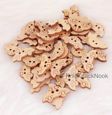 Wood Car Buttons